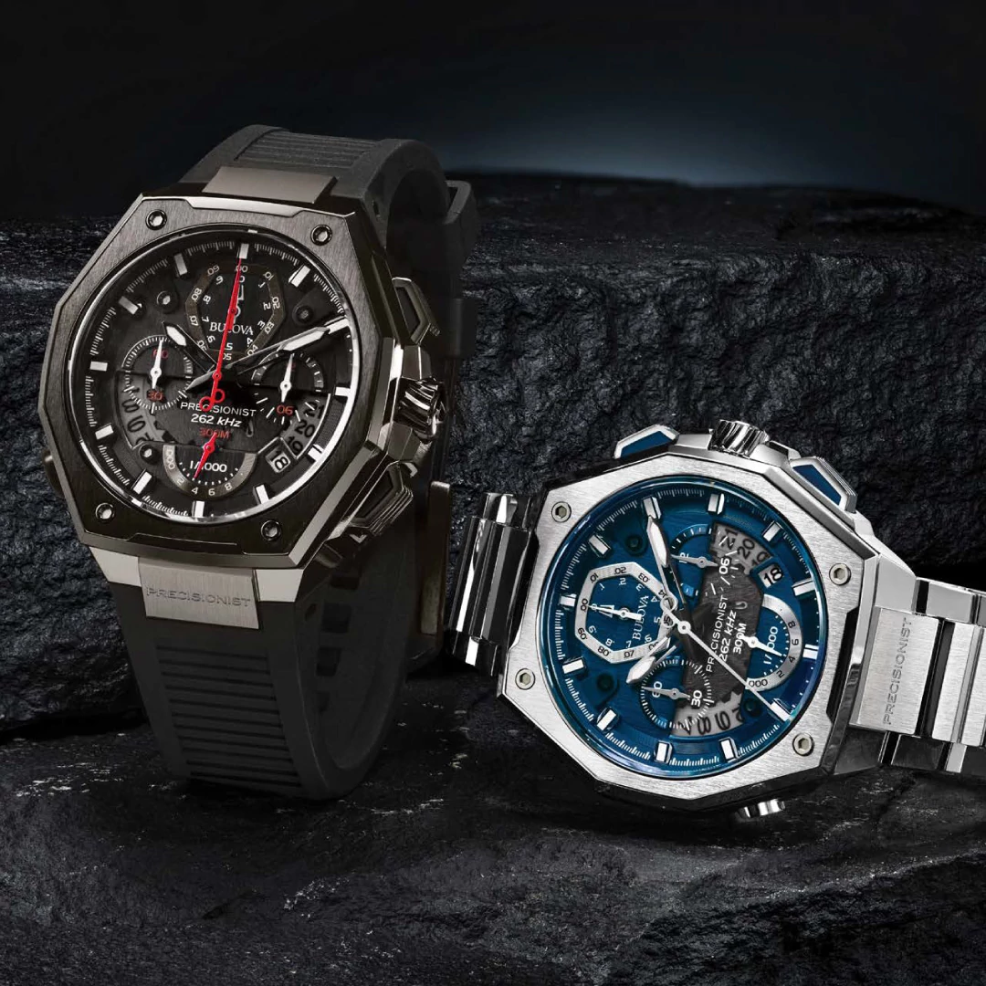 宝冠 Black Dial EPDM Rubber Strap Series X 98B358 | Bulova